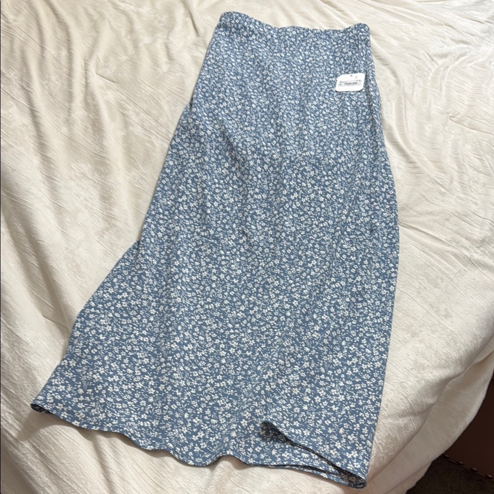 Altar’d State Floral Blue Skirt